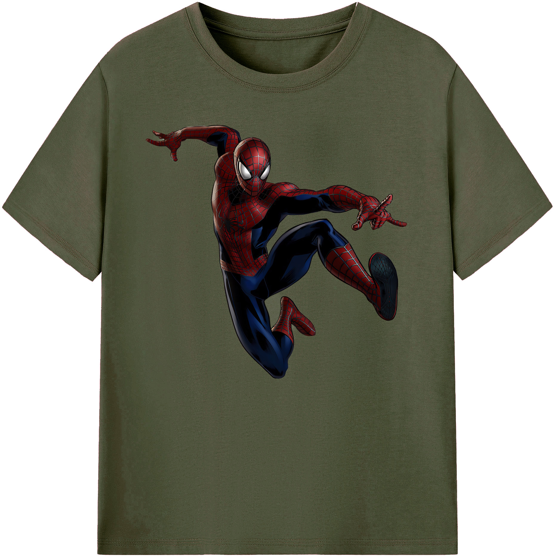 （画像用） Spider Man スパイダーマン 綿100％ メンズ半袖Tシャツ｜肌触りやわらか＆通気性